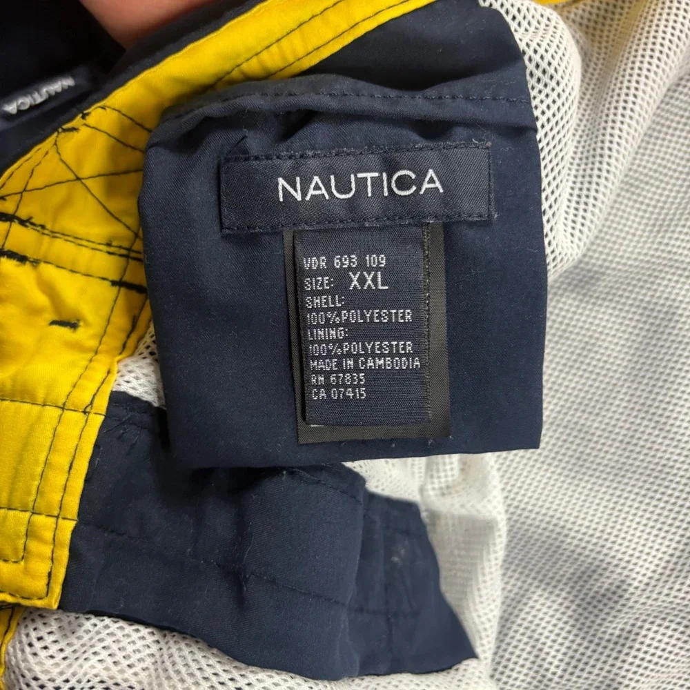 Y2K 2000s Nautica 7 Inch Inseam Cargo Board Shorts Navy Blue Size XXL‎